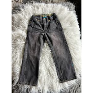 Coogi‎ kids Denim Straight Leg Jeans Embroidered Pockets Dark Wash Black SZ 5